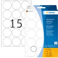Herma 2277, Läpinäkyvä, Ympyrä, 16 arkkia, 16 mm, 16 mm, 1,6 cm