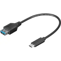 Goobay SuperSpeed USB 3.0 / USB 3.1 C-Tyyppi OTG-Kaapeliadapteri - Bulkki - Musta