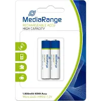 MediaRange MRBAT122, Ladattava akku, AAA, Nikkelimetallihybridi (NiMH), 1,2 V, 2 kpl, 1000 mAh