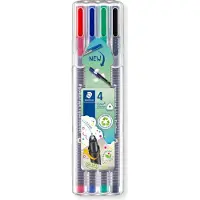 Staedtler Triplus Fineliner 4 kpl kuitukärkikynä