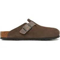 Birkenstock Pistokkaat 'Boston' beigenharmaa