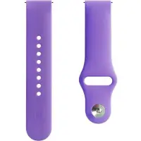 Evelatus 22 mm silikoniset silmukkamalliset kellon rannekkeet (130 mm M / L) syvä violetti
