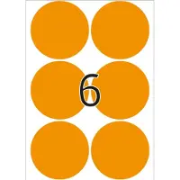 Herma label manual ø50 neon orange (144)