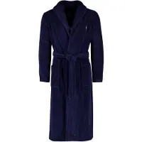 Ralph Lauren Logo-Embroidered Cotton Terry Robe - Navy - S/M