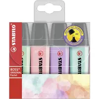 Stabilo Boss Highlighter 4-Colors Pastel