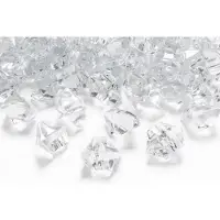 Party Deco Pöytäkoristekristalli, läpinäkyvä, 25 x 21 mm (1 pakkaus / 50 kpl)