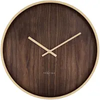 Nextime - Oslo Large Seinäkello 50 cm Ruskea