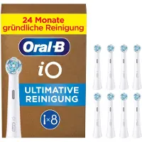 Oral-B iO -sarjan Ultimate Clean -hammasharjan päät - valkoinen - 8 kpl