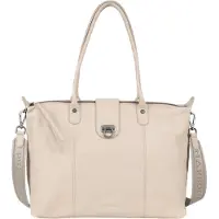 Harbour 2nd Just Pure Malin Shopperit Nahka 40 cm Beige