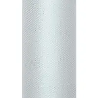 Party Deco Koristeellinen tylliharmaa, 15 cm x 9 m, rulla