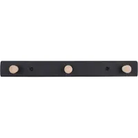 Home>it coat rack with 3 hooks 28 cm black/natural hook beech