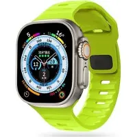 Tech-Protect Apple Watch Series Ultra 3/2/Ultra/11/10/9/8/SE 3/(2022)/7/SE/6/5/4/3/2/1 IconBand Line Silikoniranneke - 49mm/46mm/45mm/44mm/42mm - Lime - Lime