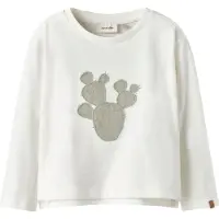 Lil´ Atelier Nmmhali Ls Loose Top Lil - Cream - 122-128