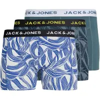 Jack & Jones Bokserishortsit 'JACSWIRLS' sininen / harmaa / vihreä / valkoinen