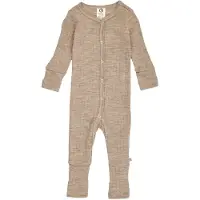 Green Cotton Woolly Rib Bodysuit - Beige - 50