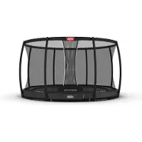 Berg Champion InGround Trampoline With Safety Net Deluxe AirFlow Pro 430 cm Harmaa