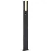 LUCANDE Virgalia LED-projektori, liiketunnistin, 100cm, IP54, Musta, Alumiini, Moderni