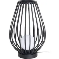 LUCANDE terassivalaisin Marrin, musta, metalli, Ø 46cm Marrin, Musta, Metalli, Moderni