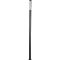 LUCANDE LED-ulkovalaisin Sidny, 220 cm, antrasiitti, IP54 Sidny, Musta, Alumiini, Moderni
