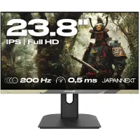 Japannext JN-IPS238FHD200F-HSP-CAMO, 61 cm (24"), 1920 x 1080 pikseliä, Full HD, LCD, 0,5 ms, Musta