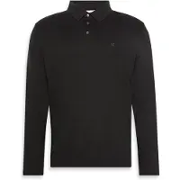 Calvin Klein Ls Supima Cotton Solid Polo - Black - S