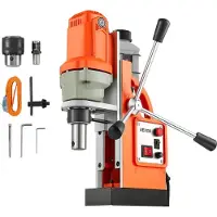 Vevor magneettiporakone, 1200 W, 38 mm:n poraushalkaisija, 10000 N:n tehomagneettiporakone, 900 rpm:n nopeus, Weldon-varsi, tehokas jäähdytys, metallipinnoille, teollisuuteen ja kodin remontointiin