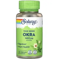 Solaray , Todelliset Herbat, Okra, 100 Kasviskapselia (400 mg per Kapseli)