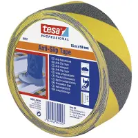 TESA 60951-00000-02, Musta/keltainen, Merkintä, Polyvinyylikloridi (PVC), 25%, 15 m, 50 mm