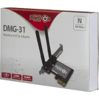 Inter-Tech DMG-31, Sisäinen, Langaton, PCI Express, WLAN, Wi-Fi 4 (802.11n), 300 Mbit/s (88888147)