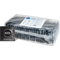 Exs Black - lateksikondomi (musta, 100 kpl)