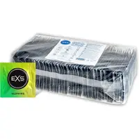 Exs Glow - pimeässä hohtava lateksikondomi (100 kpl)