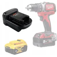 DeWalt VAIHTO-OSA AKKUADAPTERI 18V MILWAUKEE VARTEN – KESTÄVÄ RAKENNE, HELPPO ASENNUS, MALLI DW18ML