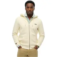 Superdry Essential Logo Zip Hoodie Hb - Cream - XXL