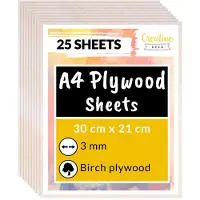 Hobby Hall Creative Deco vanerilevysetti, 3 mm, A4, 25 kpl.
