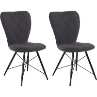 Loft 24 2 tuolin setti Notio Living Viola, tummanharmaa