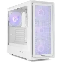 NOX Caja Semitorre Hummer AERO Valkoinen ARGB ATX/M-ATX/ITX Karkaistu Lasi 4x140mm ARGB PWM/USB-C