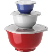 Mepal Margrethe sekoituskulhot 3 kpl & 3 kantta,mix
