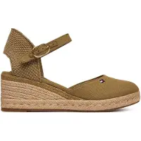 Tommy Hilfiger Mid Wedge Espad Closed Toe - Khaki green - 38