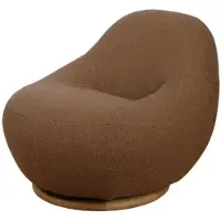Cane-Line Gem lounge tuoli m/teak kääntölaakeri Umber brown Rise