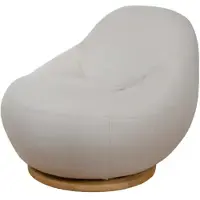 Cane-Line Gem lounge tuoli m/teak kääntölaakeri Sand AirTouch