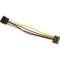 Inter-Tech 88885306, Molex (4-pin), SATA 15-pinninen, 0,15 m, Uros, Naaras, Suora