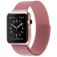SKALO Milanese Loop Apple Watch Series 1-3 42mm - Pinkki
