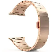 SKALO Teräsranneke "Flat" Apple Watch Series 4-6 40mm - Ruusukulta