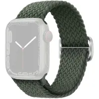 SKALO Punottu -ranneke Apple Watch SE 40mm - Tummanvihreä
