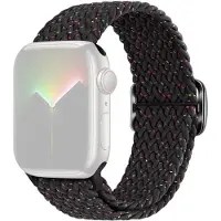 SKALO Punottu -ranneke Apple Watch SE 40mm - Musta-Pisteitä