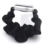 SKALO Scrunchie-ranneke Apple Watch Series 7-9 45mm - Musta