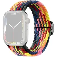 SKALO Punottu -ranneke Apple Watch SE 44mm - MultiColor 2