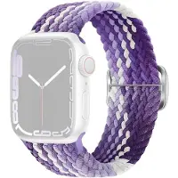 SKALO Punottu -ranneke Apple Watch SE 40mm - Violetti-Valkoinen
