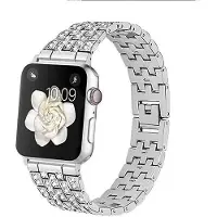 SKALO Teräsranneke Bling Apple Watch Series 10 46mm - Hopea