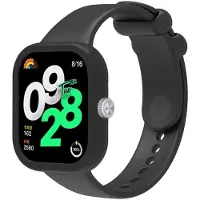 SKALO Silikoniranneke ja Suojakuori Xiaomi Redmi Watch 4 - Musta